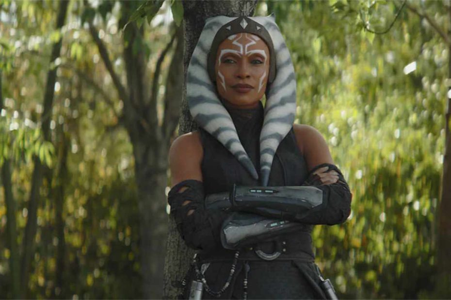 Rosario Dawson as Togruta Force user Ahsoka Tano in the Disney+ series The Book of Boba Fett. Dawson will reprise the role for the new Ahsoka series on Disney Plus. (Disney / Lucasfilm)