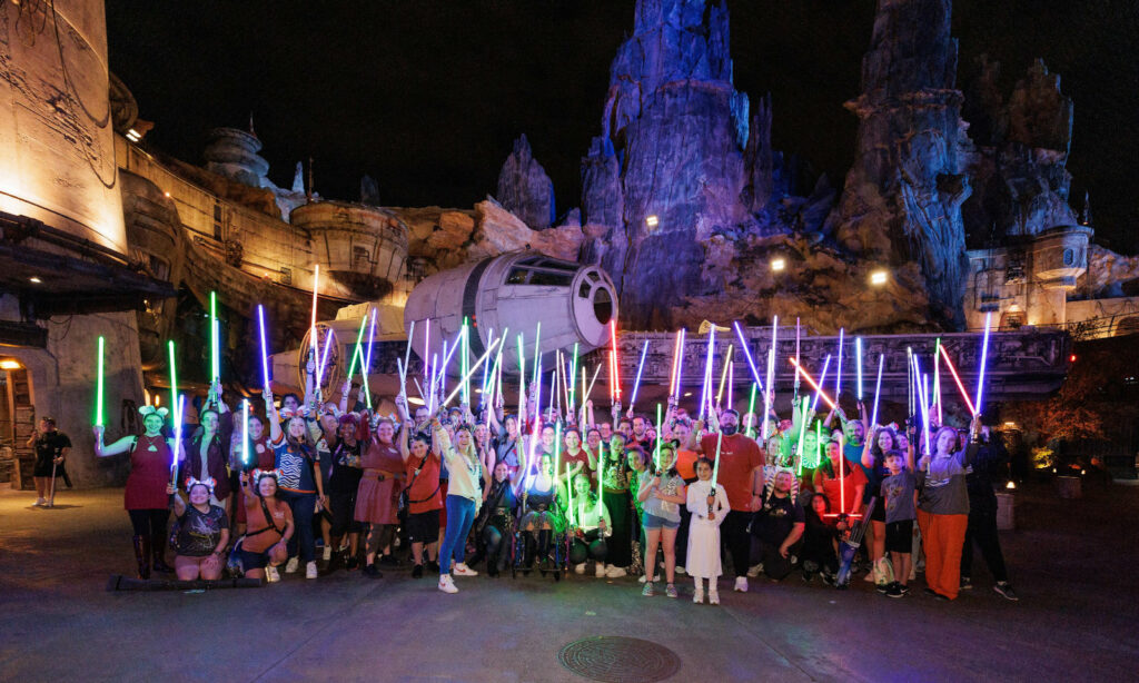 Photos from the SWGEDiscord Ahsoka Tano Day lightsaber meetup on Saturday, January 27, 2024 in Star Wars: Galaxy's Edge in Disney's Hollywood Studios at Walt Disney World in Orlando, Florida (Anthony Reilly / SWGEDiscord)