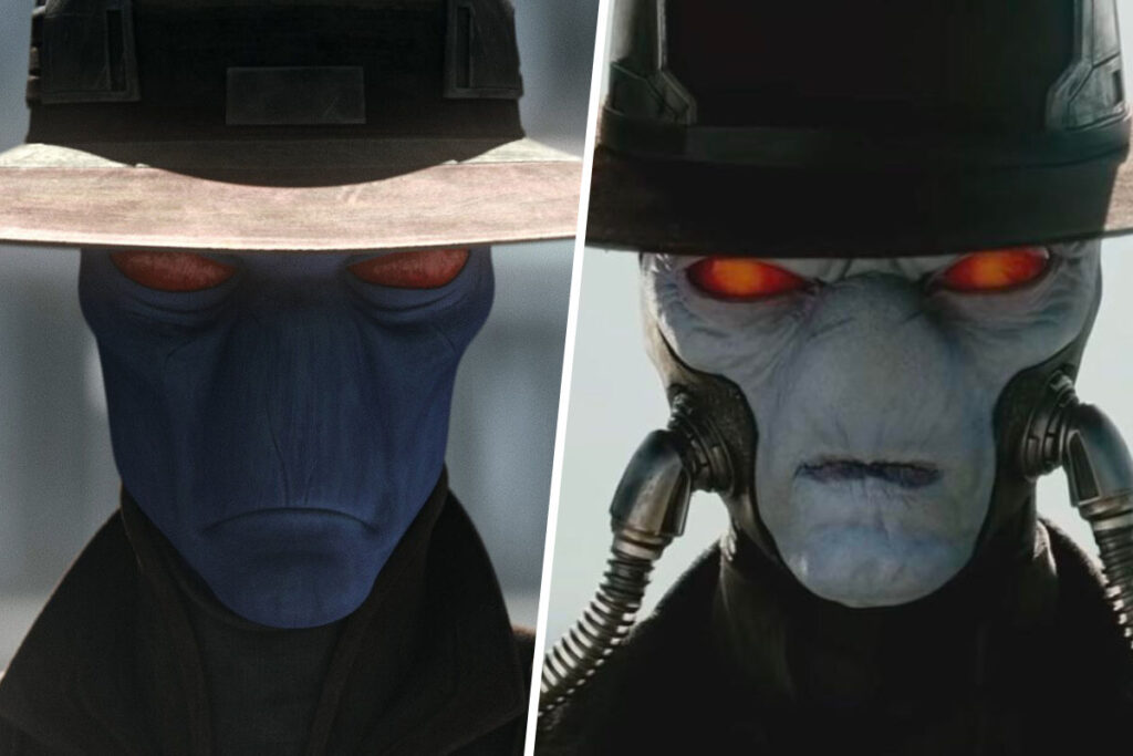 Star Wars Recasts Explained: Cad Bane voiced by Corey Burton in 2025's Tales of the Underworld and portrayed by Dorian Kingi in 2021's The Book of Boba Fett (Disney / Lucasfilm)
