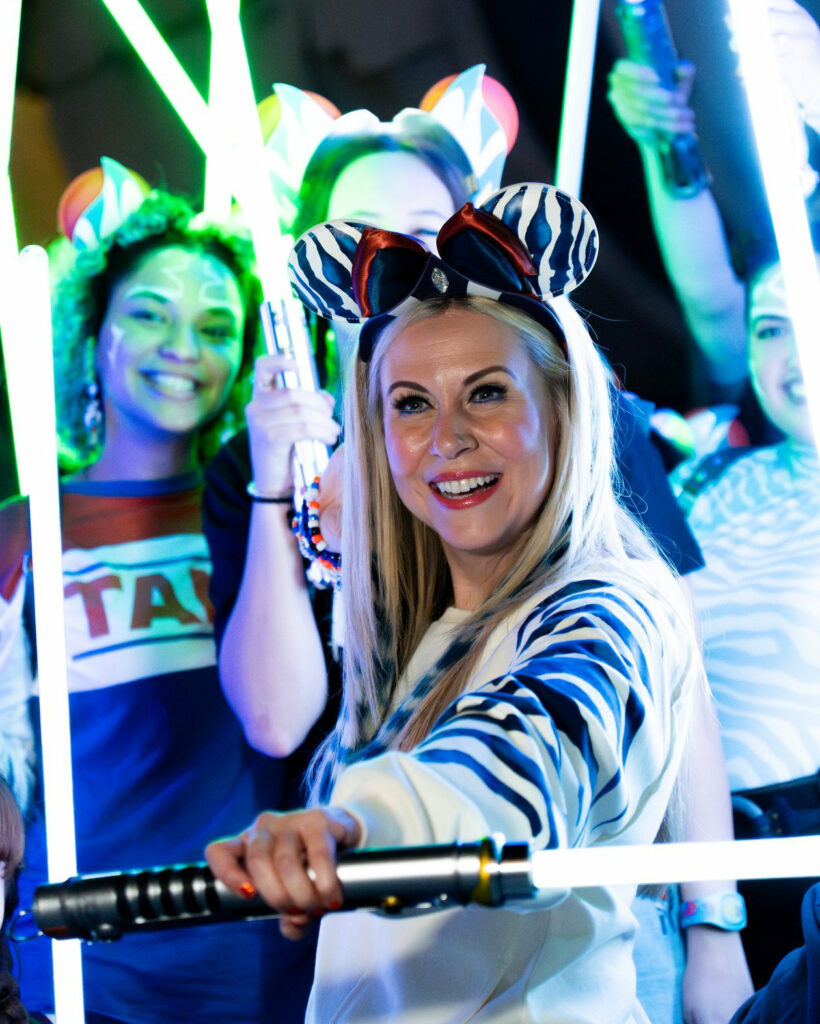 Photos from the SWGEDiscord Ahsoka Tano Day lightsaber meetup on Saturday, January 27, 2024 in Star Wars: Galaxy's Edge in Disney's Hollywood Studios at Walt Disney World in Orlando, Florida (Dan & Kim Nixon / SWGEDiscord)