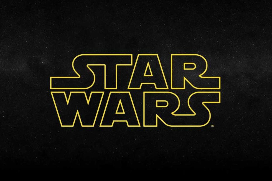 The Star Wars logo on a star field (Disney / Lucasfilm)