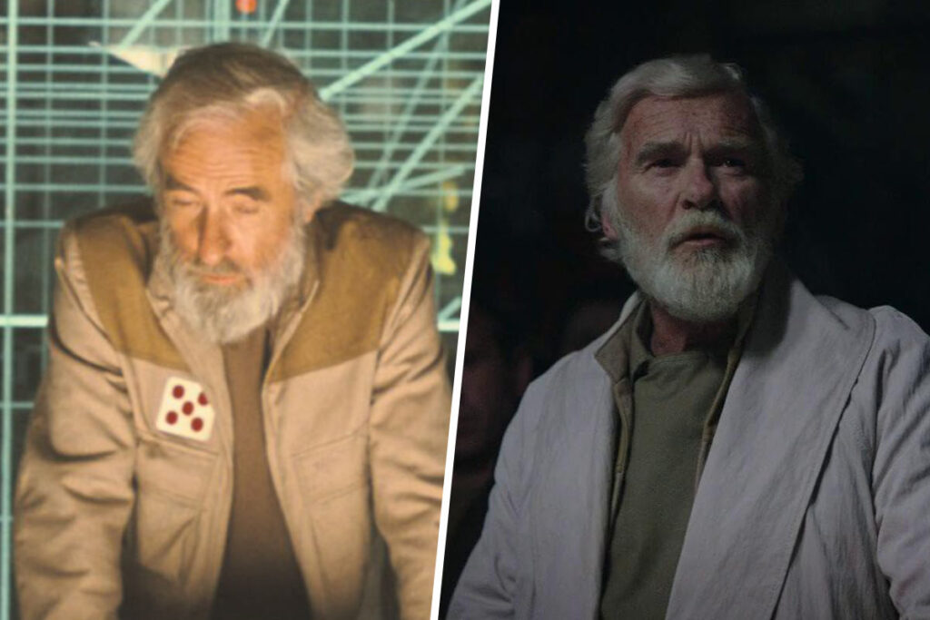 Star Wars Recasts Explained: Alex McCrindle as Jan Dononna in 1977's A New Hope and Ian McElhinney recast as the character in Rogue One (Disney / Lucasfilm)