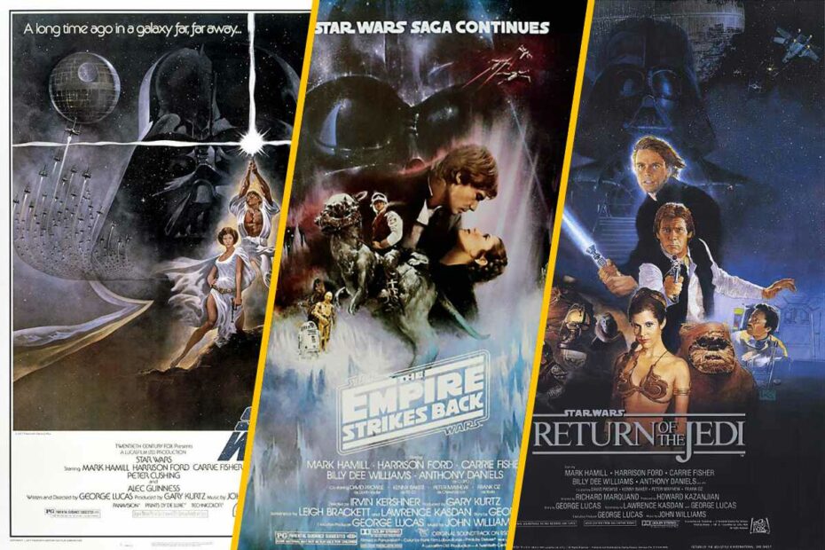 Posters from the Star Wars original films - Play Free Star Wars Original Trilogy Trivia (Disney / Lucasfilm)
